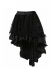 Black Lace Overlay Hi Lo Skirt